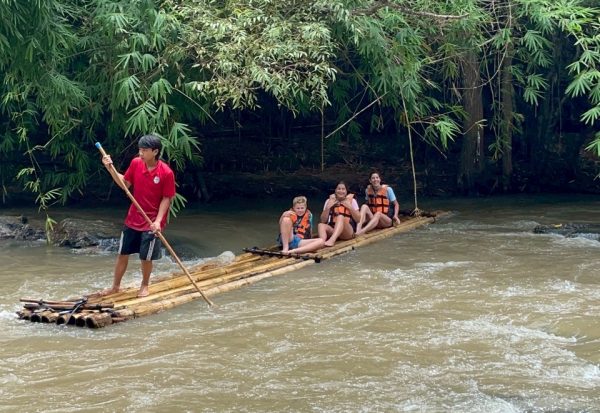 Tour E Private – One Day (Half day Elephant Care + 1hr Trekking + Waterfall + Bamboo Rafting)